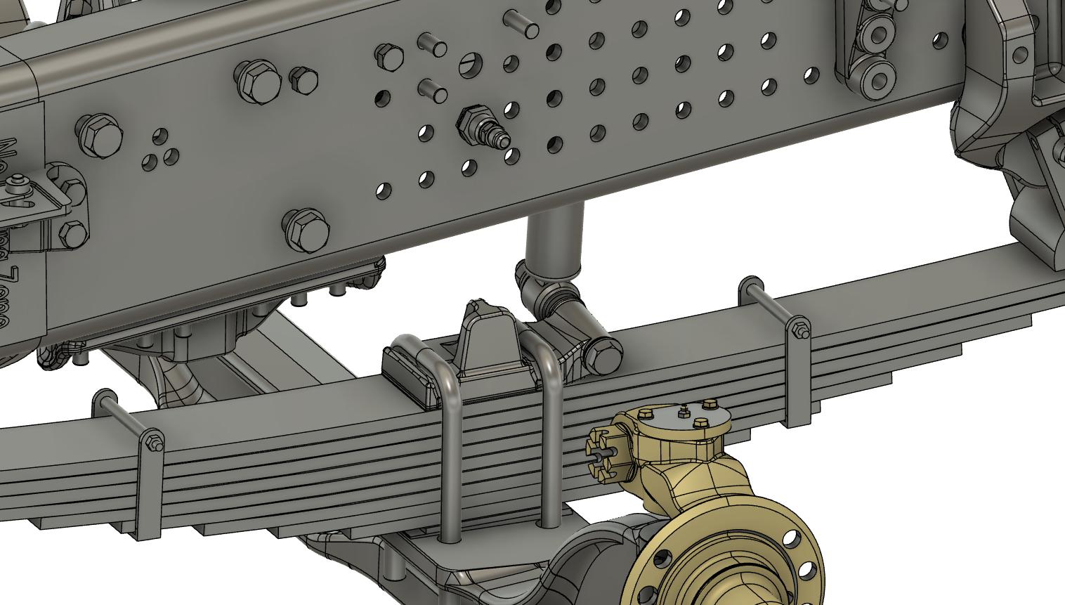 Measuring from the top of the leaf spring up to the bottom of the frame